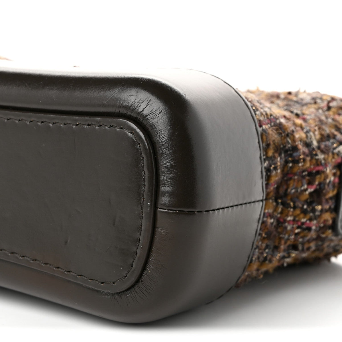 Small Quilted Calfskin Hobo Bag - Brown