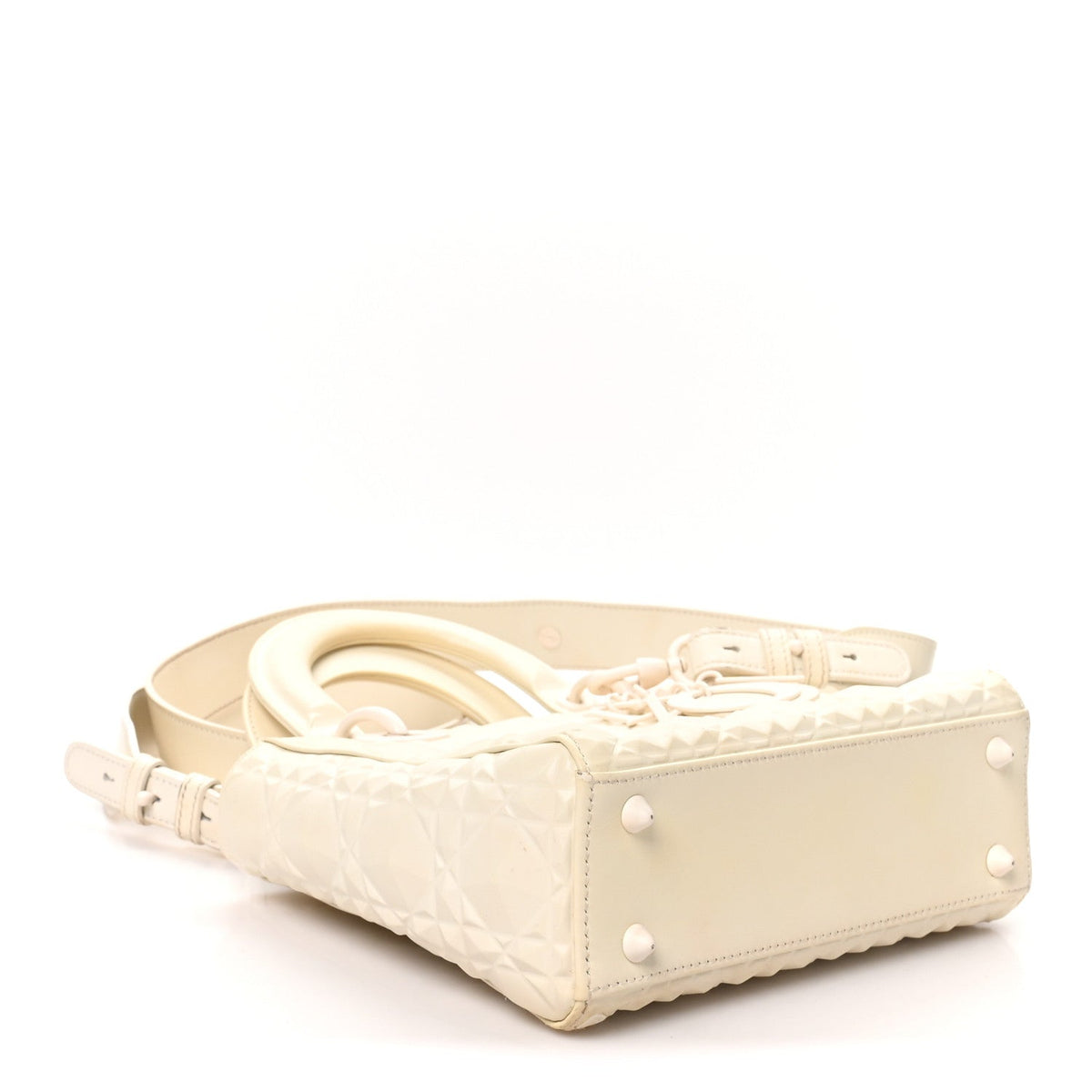Small Calfskin Handbag - White