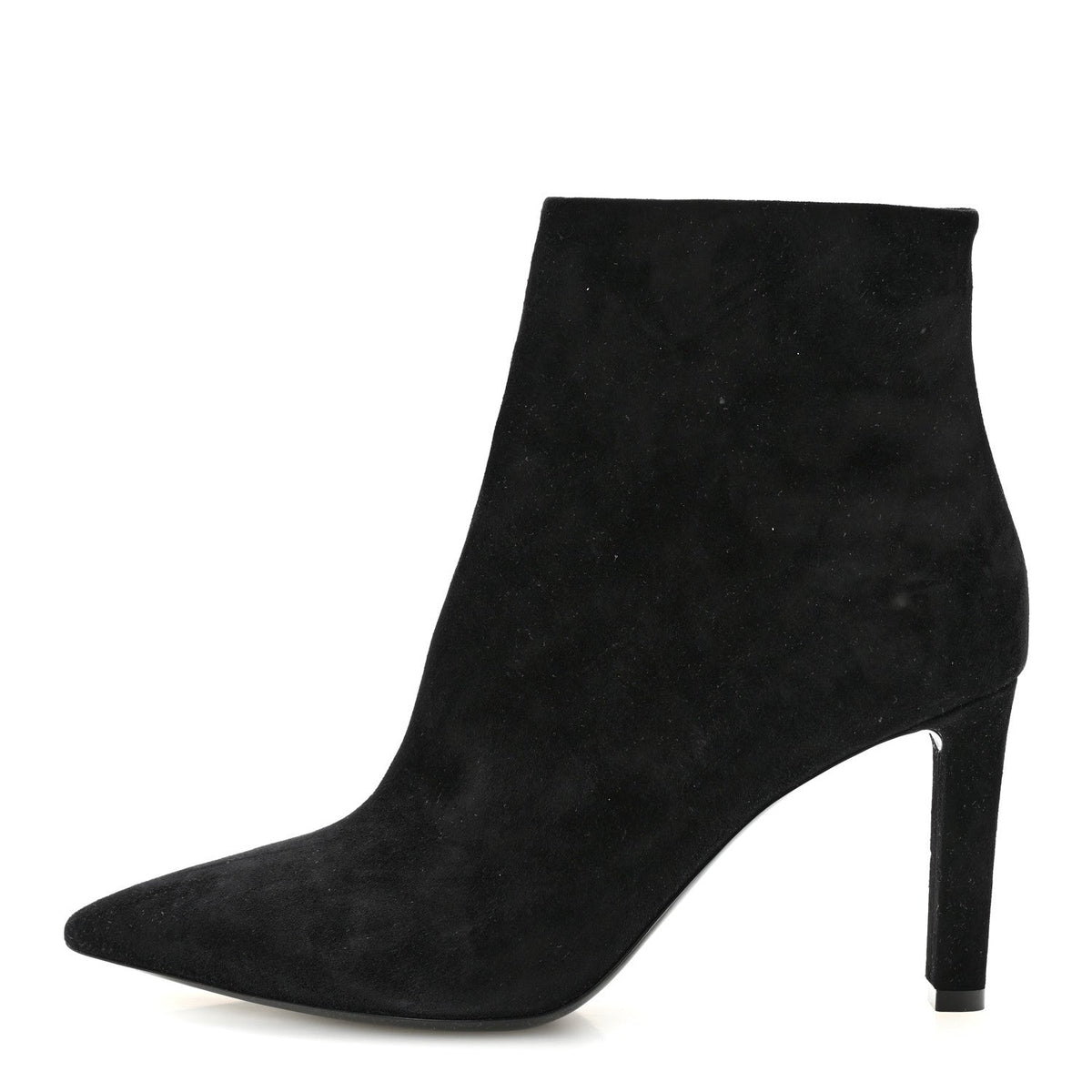 Suede Kate Zip Bootie Black