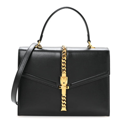 Small Calfskin Handbag - Black