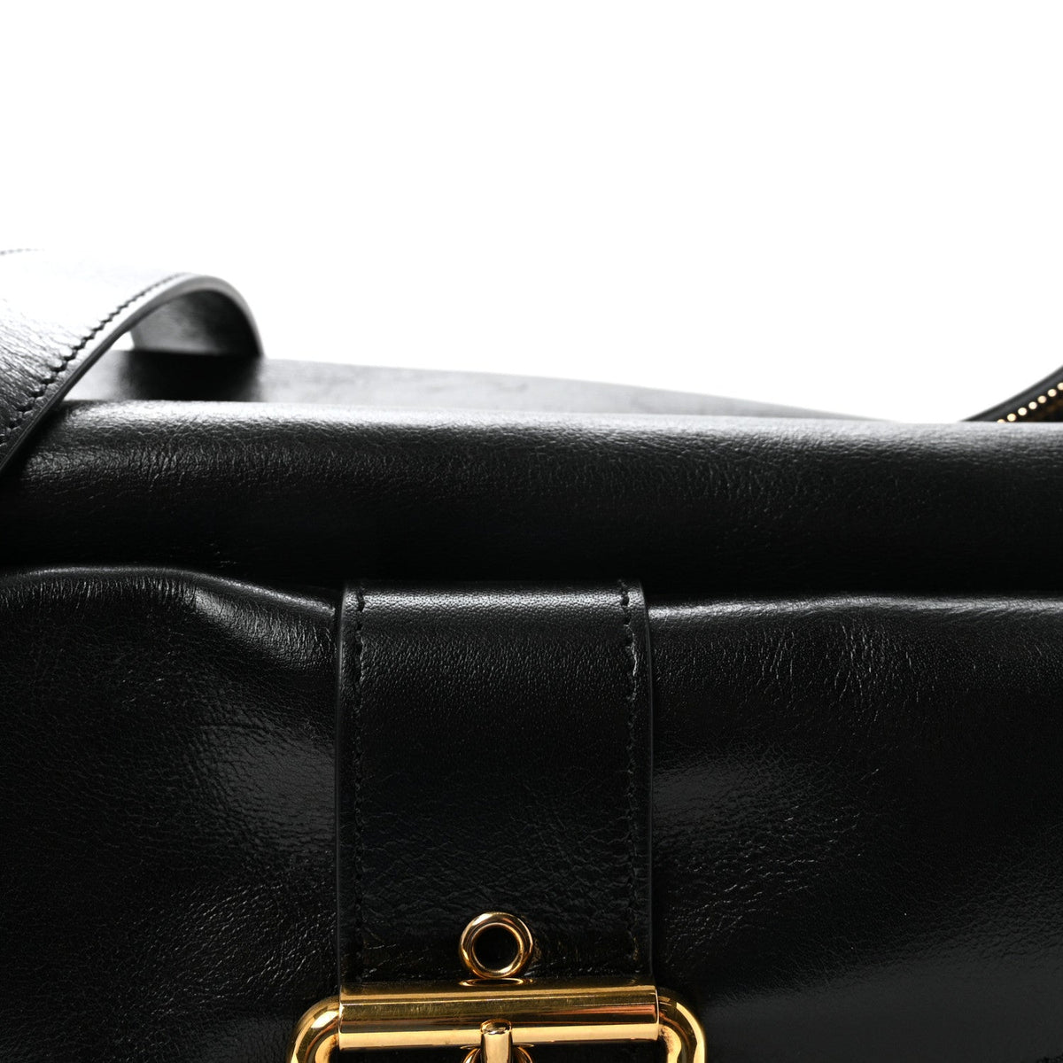 Medium Calfskin Crossbody Bag - Black