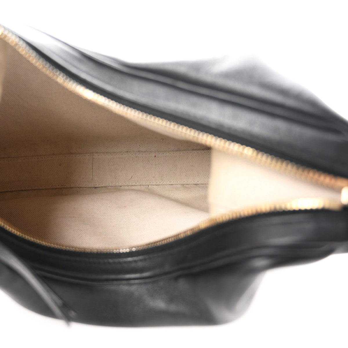 Large Calfskin Shoulder Bag - Black
