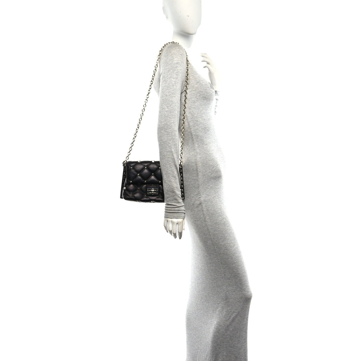 Small Nappa Crossbody Bag - Black