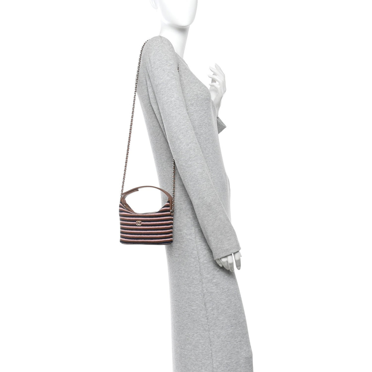 Lambskin Hobo Bag - Brown