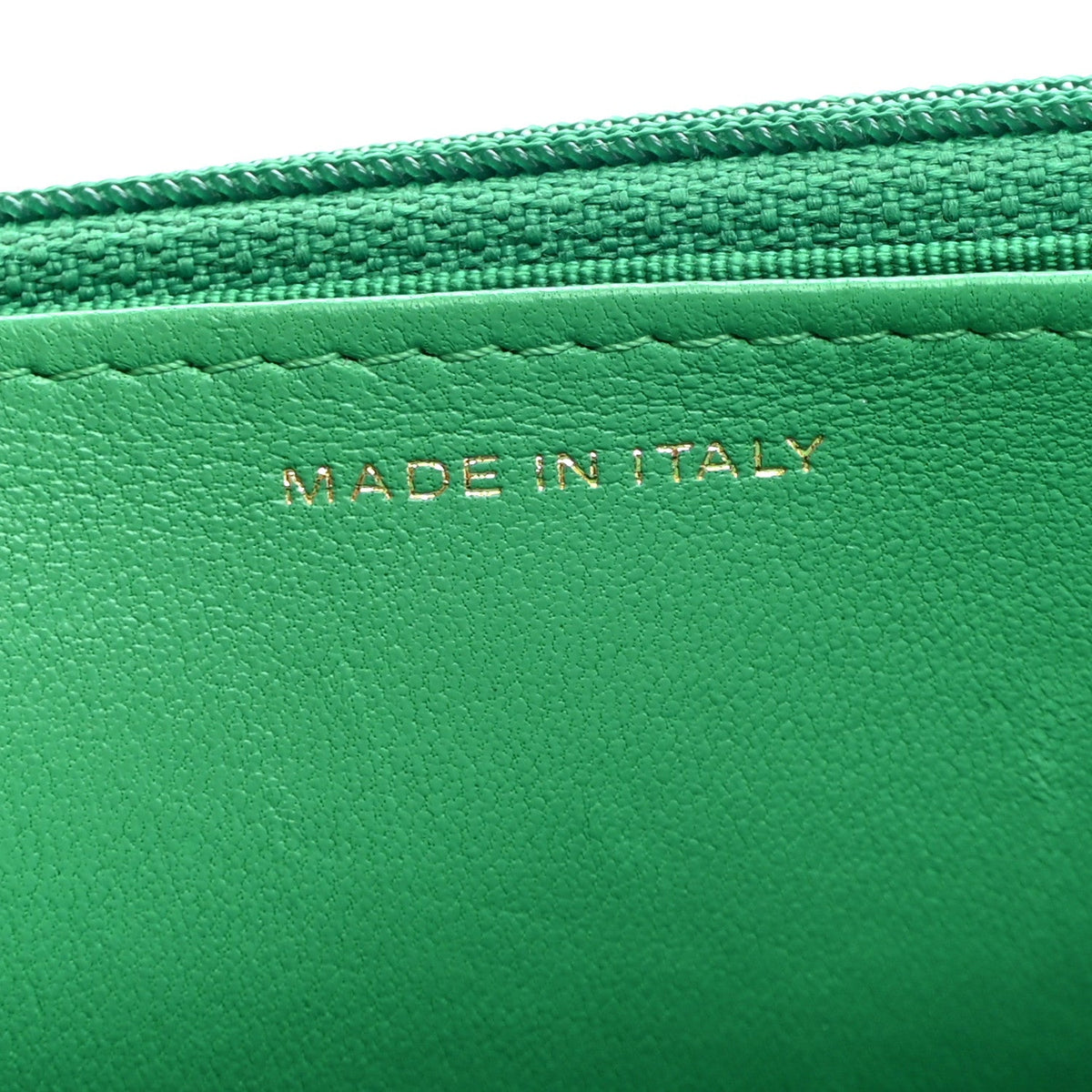 Quilted Lambskin Wallet Bag - Green