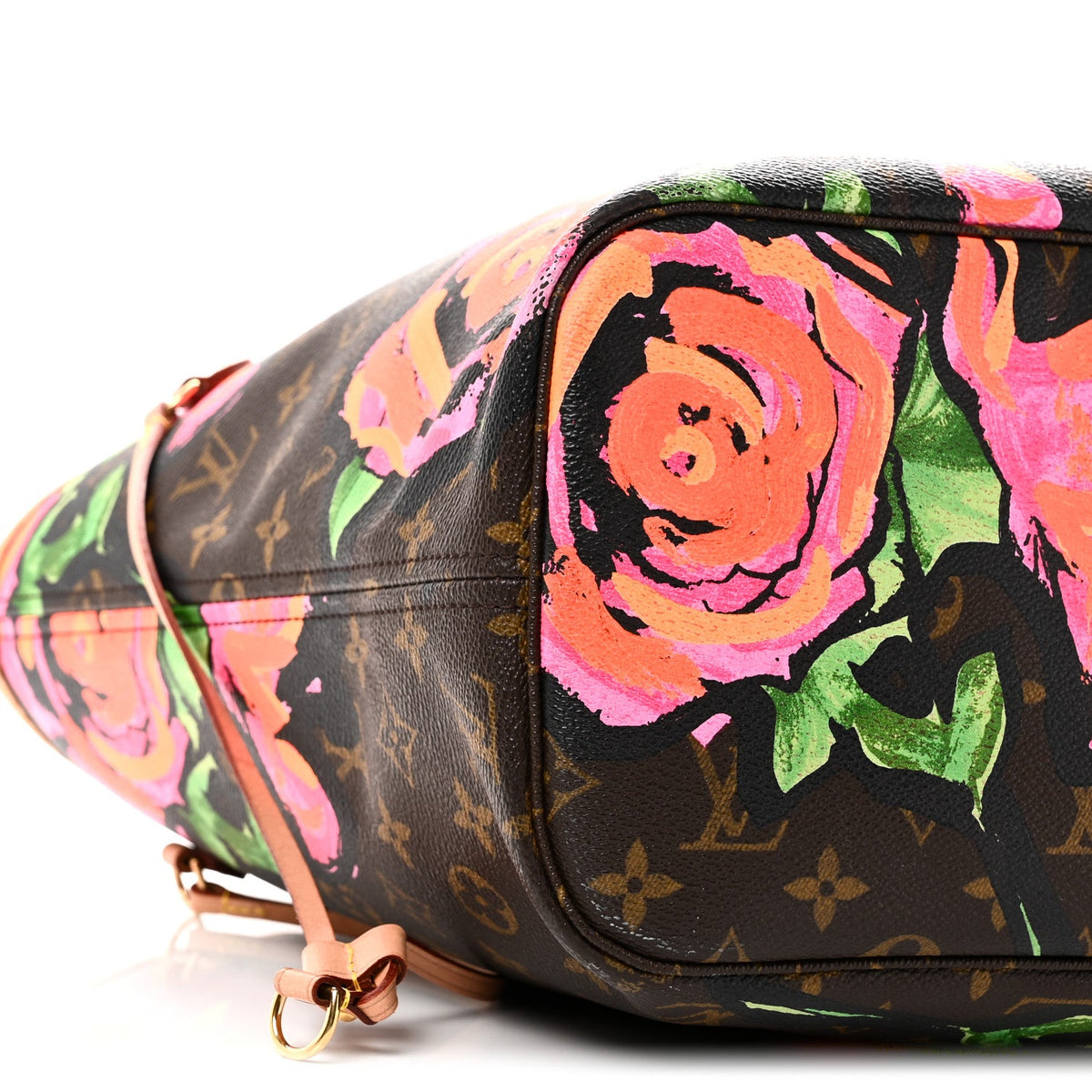 Monogram Roses Neverfull Mm Handbag