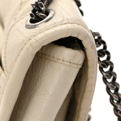 Calfskin Satchel Bag - White