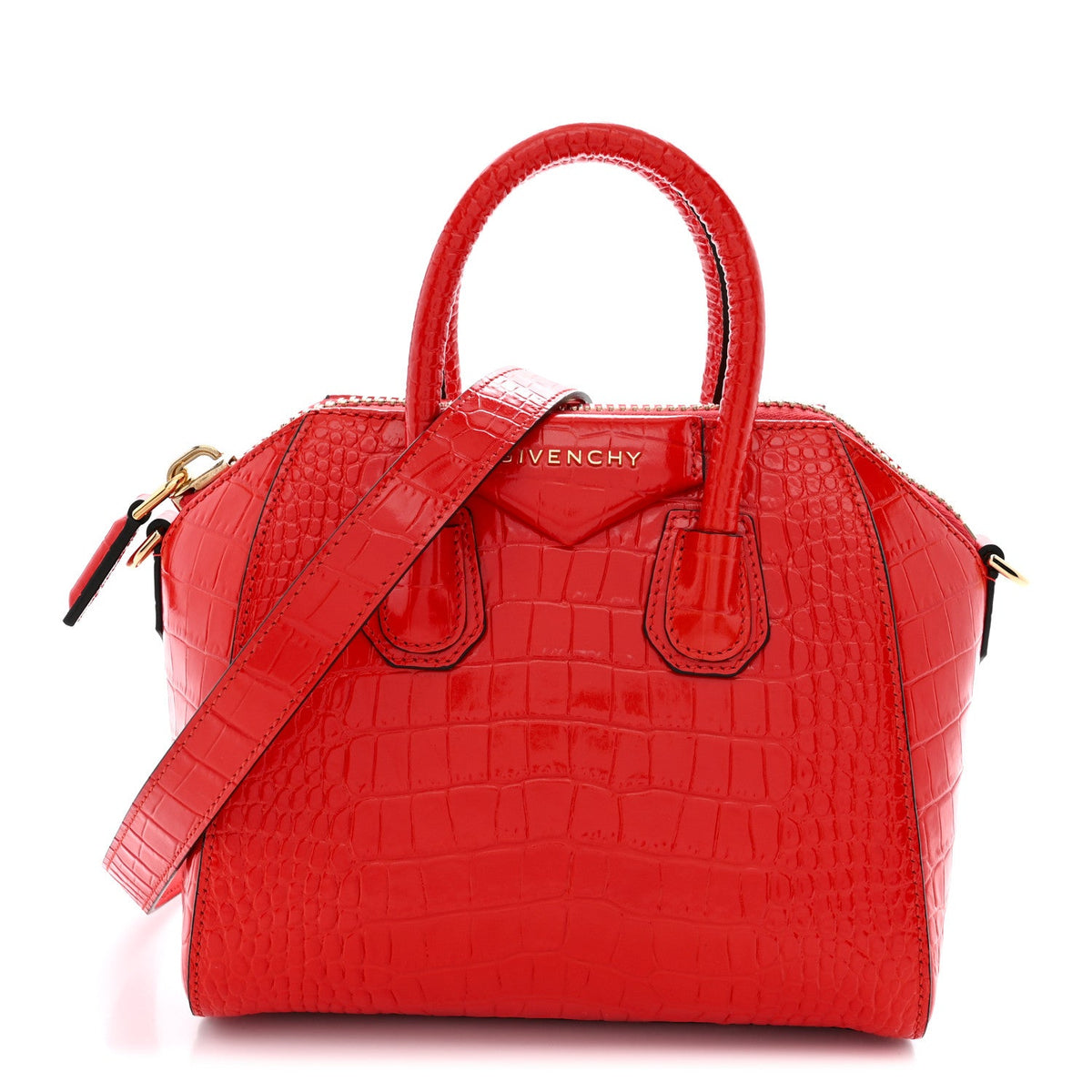 Mini Calfskin Handbag - Red