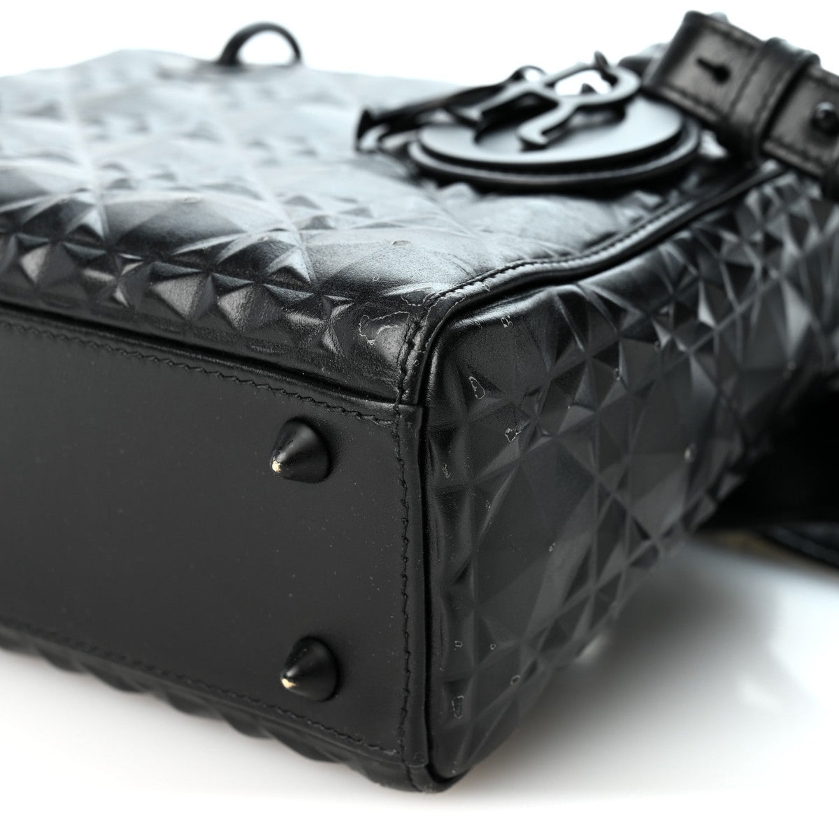 Small Calfskin Handbag - Black