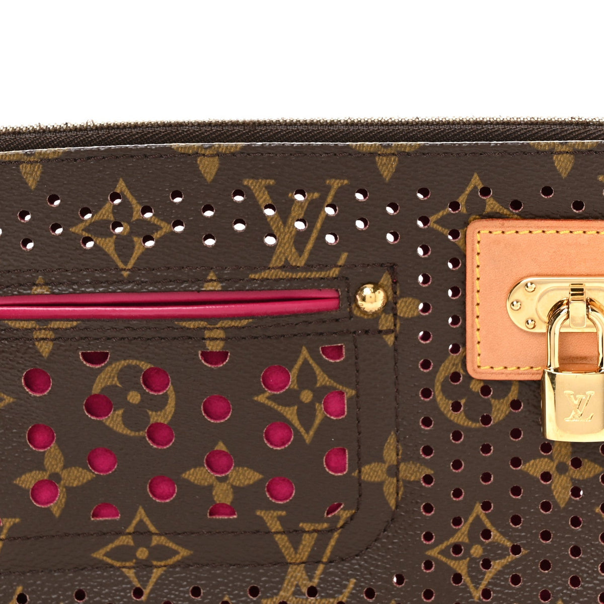 Monogram Perforated Pochette Accessories Handbag