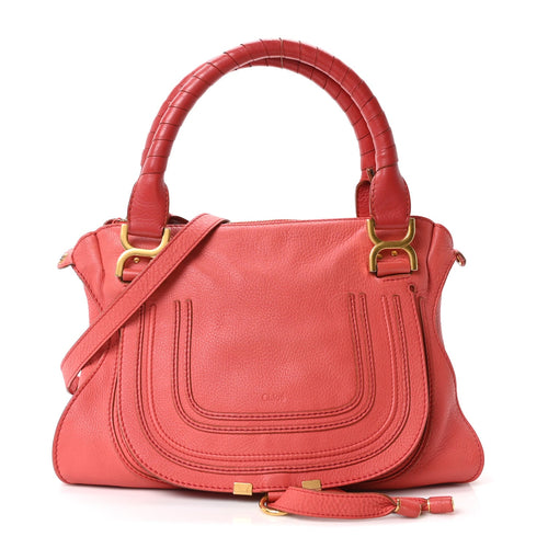 Medium Calfskin Satchel Bag - Pink