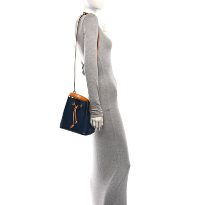 Epi Neonoe Bb Indigo Safran Handbag