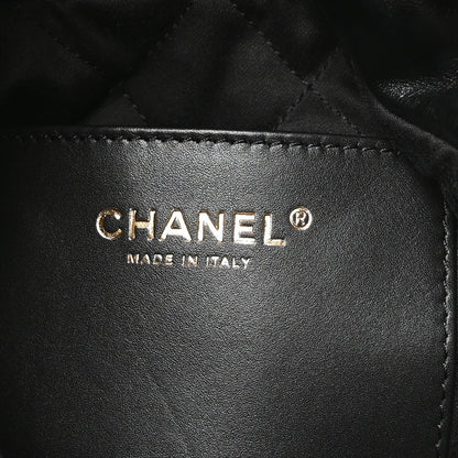 Mini Quilted Calfskin Handbag - Black