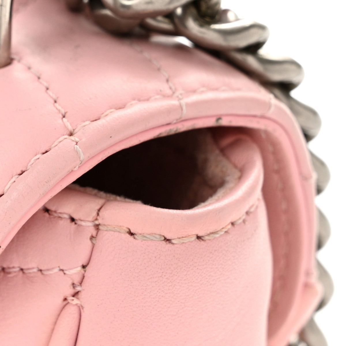 Calfskin Handbag - Pink