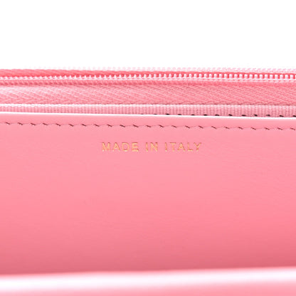 Quilted Caviar Wallet Bag - Pink