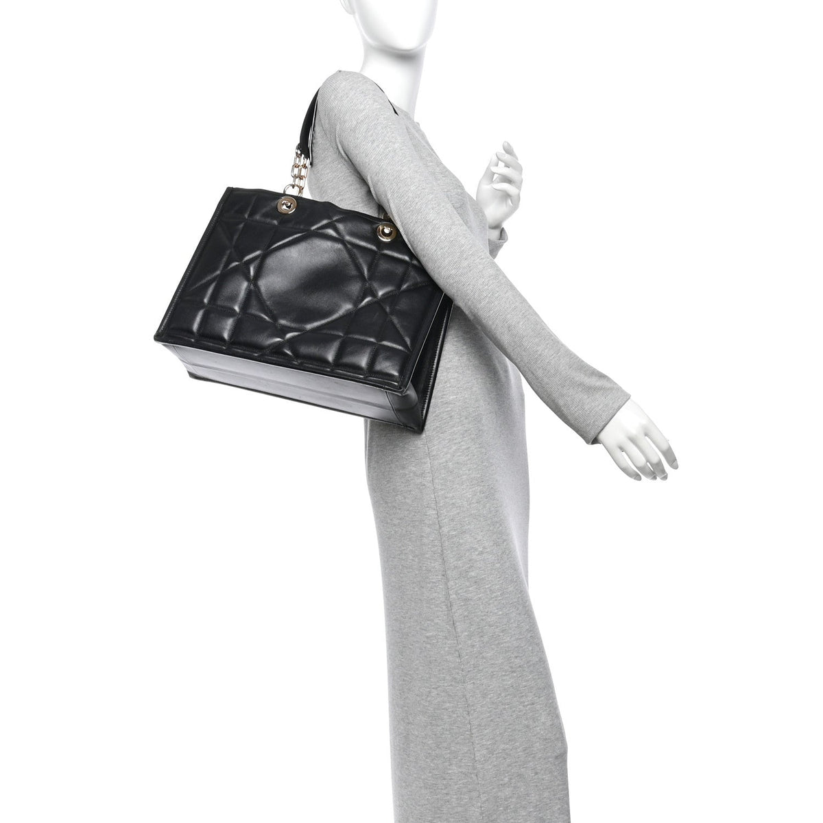 Medium Calfskin Tote Bag - Black