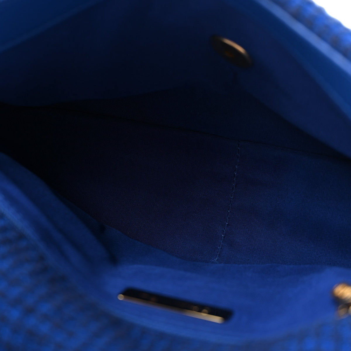 Large Quilted Flap Shoulder Bag - Blue