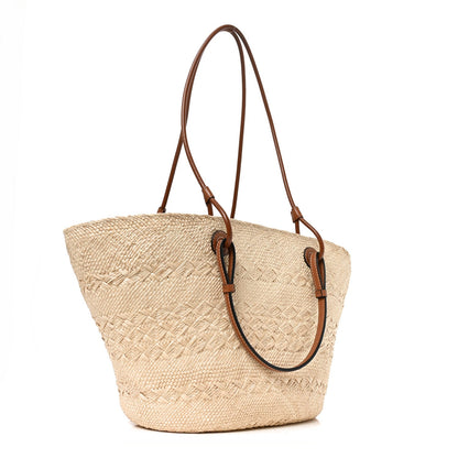 Medium Calfskin Tote Bag - Natural