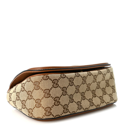 Small Calfskin Shoulder Bag - Beige