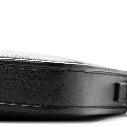 Mini Calfskin Crossbody Bag - Black