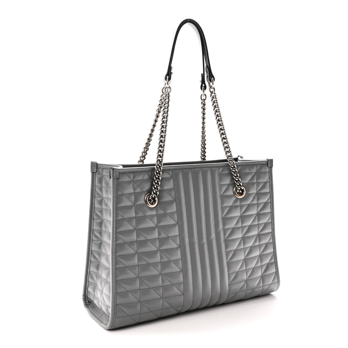 Medium Calfskin Tote Bag - Grey
