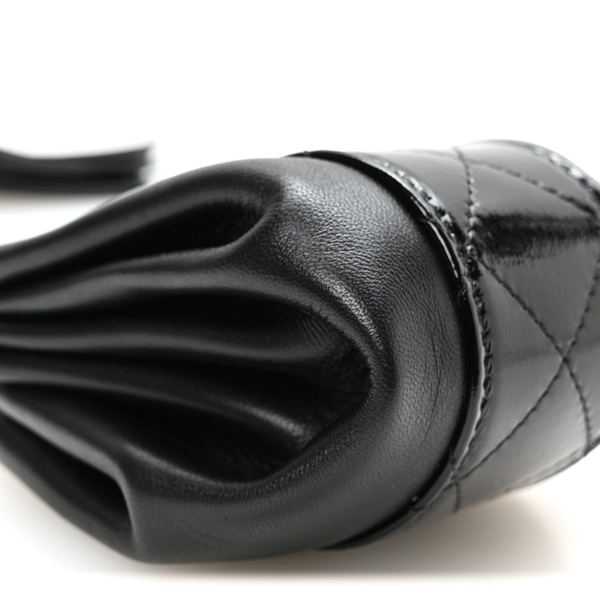 Quilted Lambskin Clutch Bag - Black