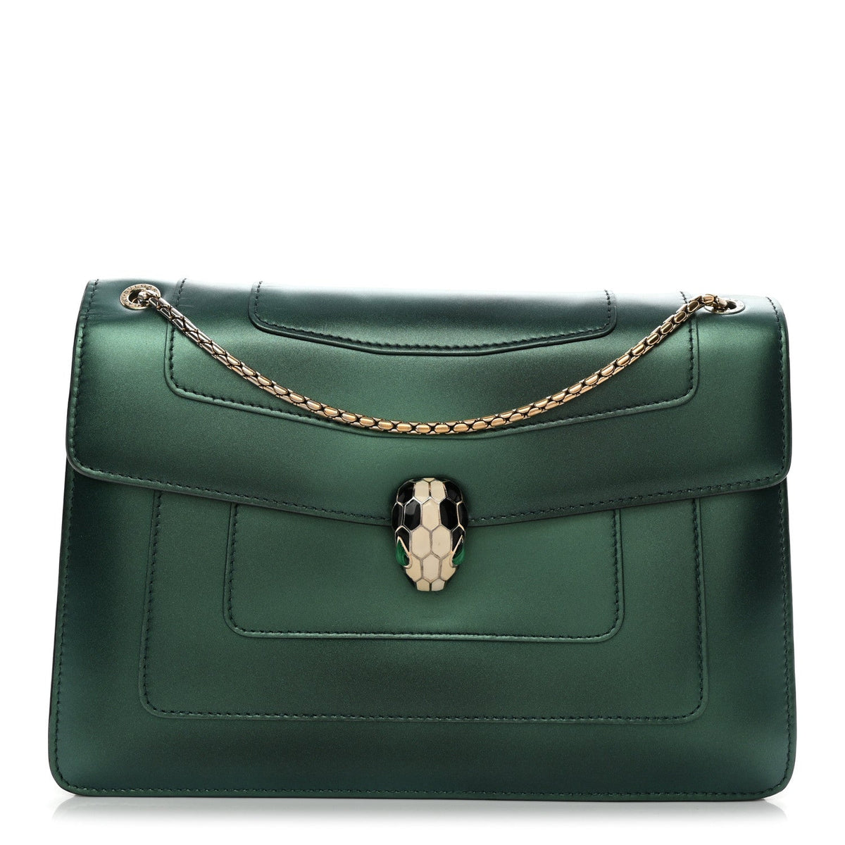 Calfskin Shoulder Bag - Green