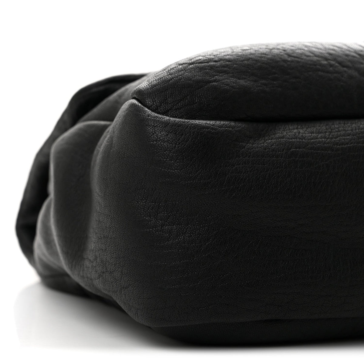 Large Lambskin Handbag - Black
