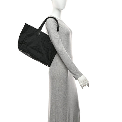 Medium Nylon Tote Bag - Black