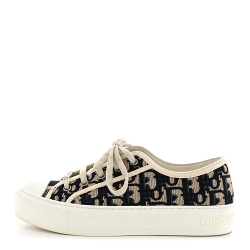 Canvas Oblique Walk'N' Low Top Sneakers Deep Blue