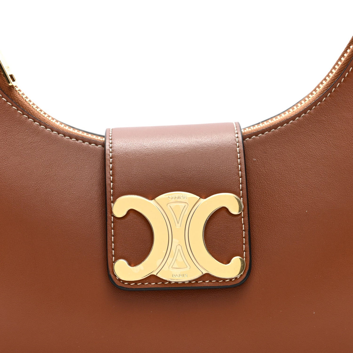 Medium Calfskin Shoulder Bag - Tan
