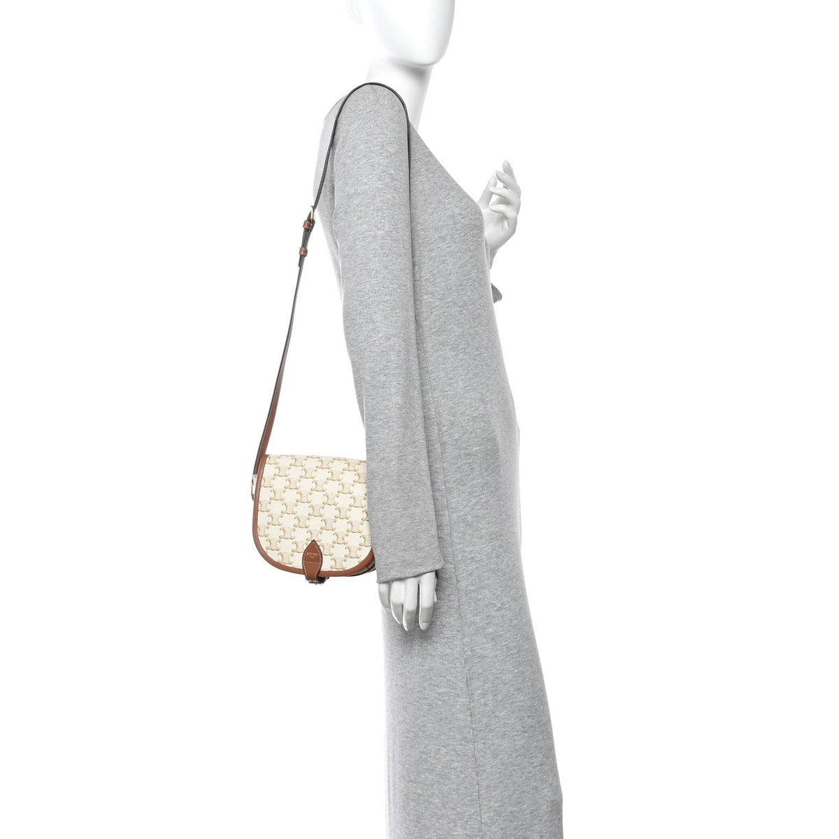 Medium Canvas Handbag - White