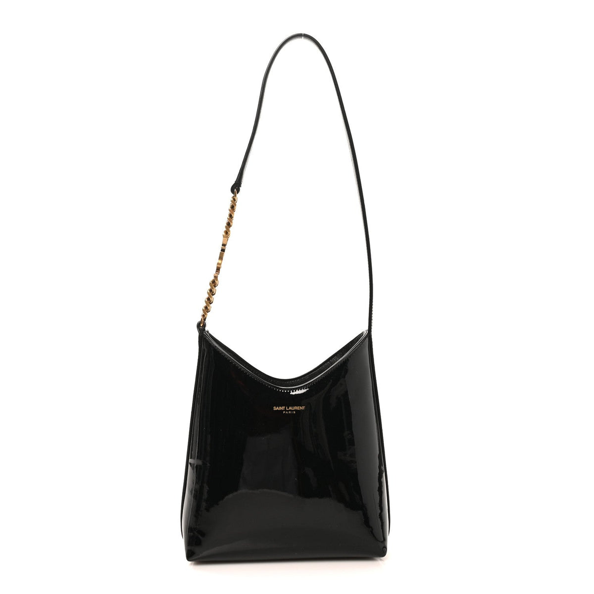 Mini Calfskin Hobo Bag - Black