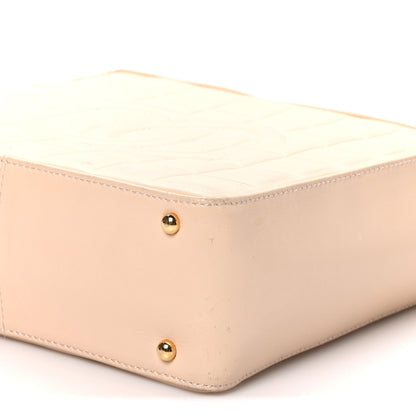 Small Quilted Lambskin Shoulder Bag - Chocolate