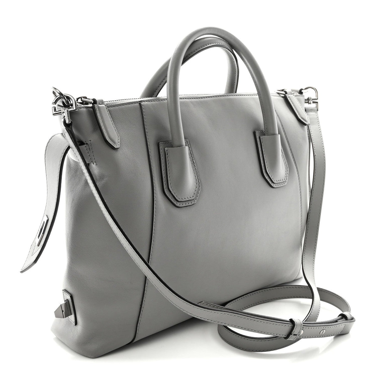Small Calfskin Handbag - Grey
