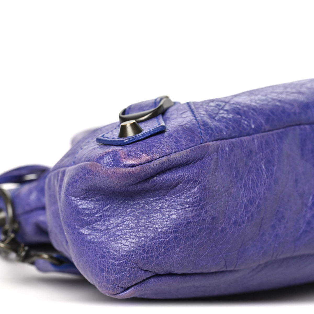 Agneau Classic Hardware First Bleu Lavan Handbag