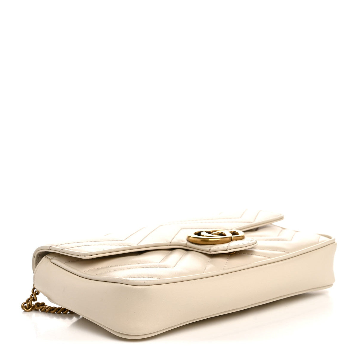 Mini Calfskin Shoulder Bag - White