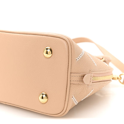 Empreinte Bi-Color Alma Bb Hazelnut Handbag
