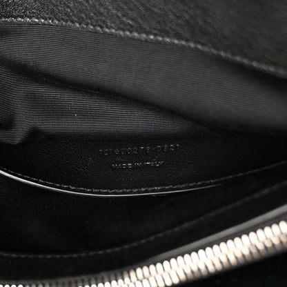 Large Sheepskin Satchel Bag - Black