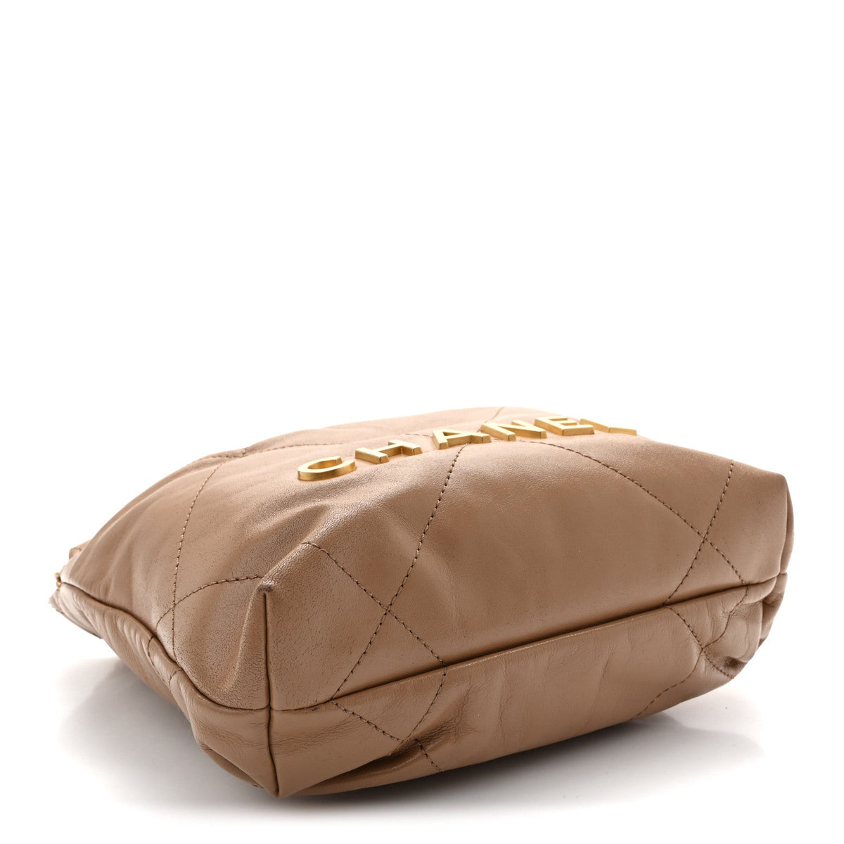 Mini Quilted Calfskin Handbag - Beige