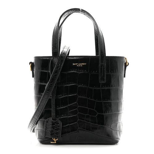 Mini Calfskin Tote Bag - Black