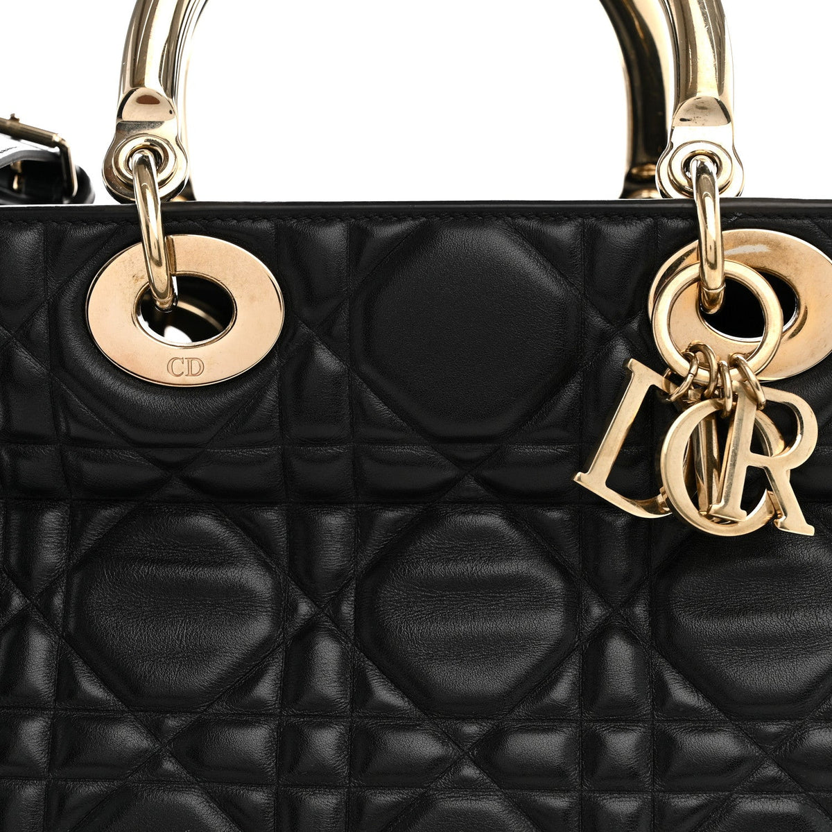 Large Calfskin Handbag - Black