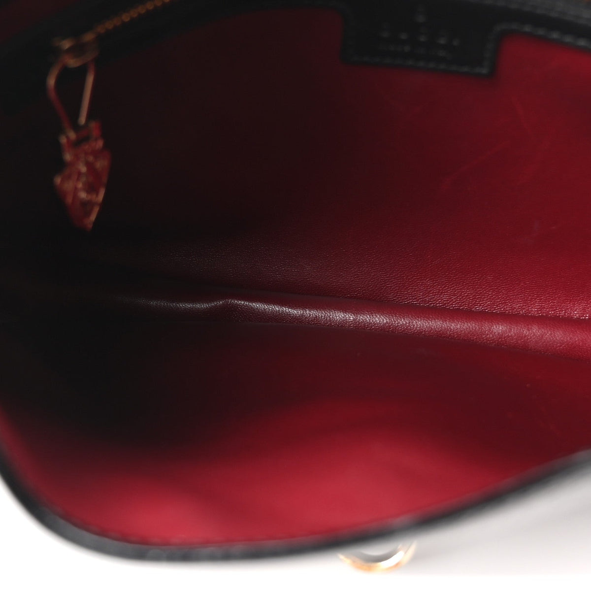 Small Calfskin Shoulder Bag - Black