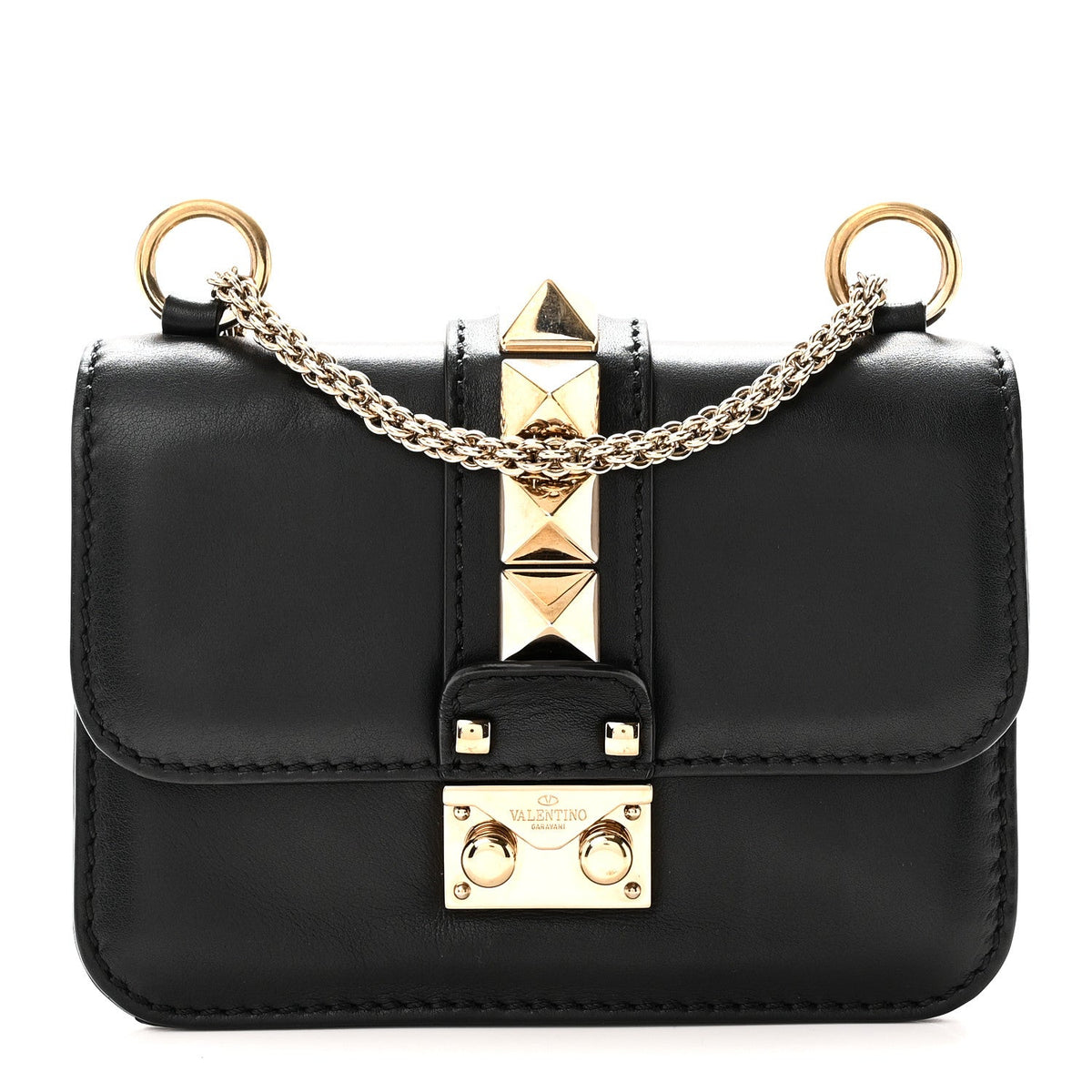 Mini Flap Shoulder Bag - Black