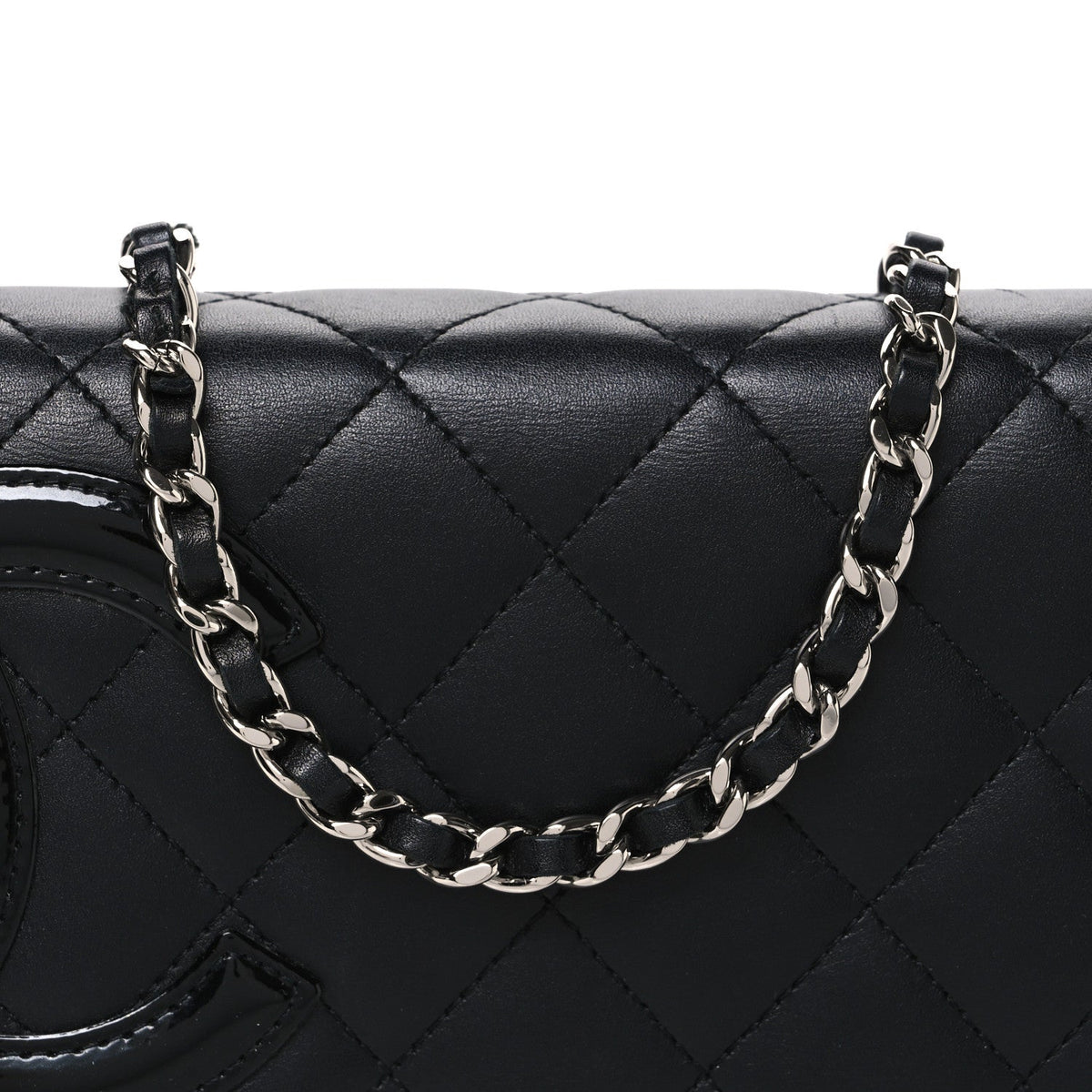 Quilted Calfskin Wallet Bag - Black