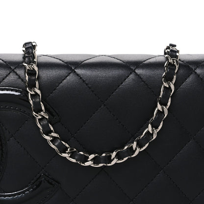 Quilted Calfskin Wallet Bag - Black