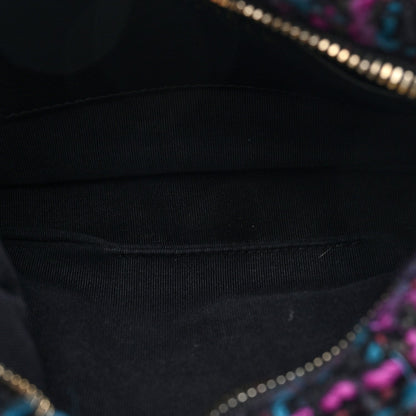 Quilted Hobo Bag - Purple