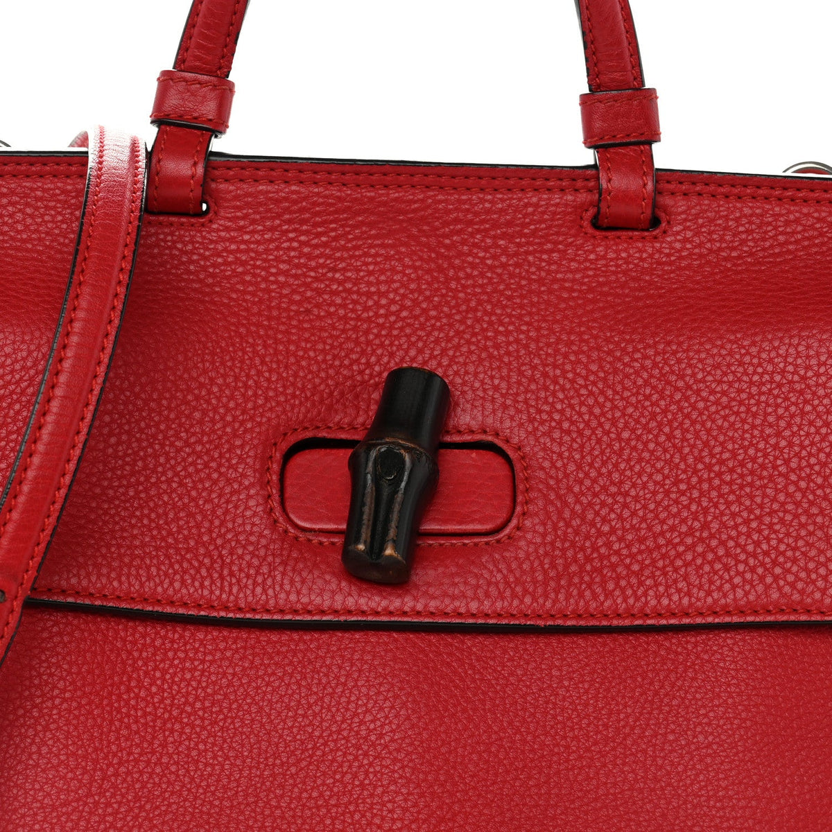 Small Calfskin Handbag - Red