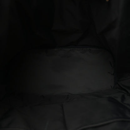 Calfskin Nylon Backpack - Black