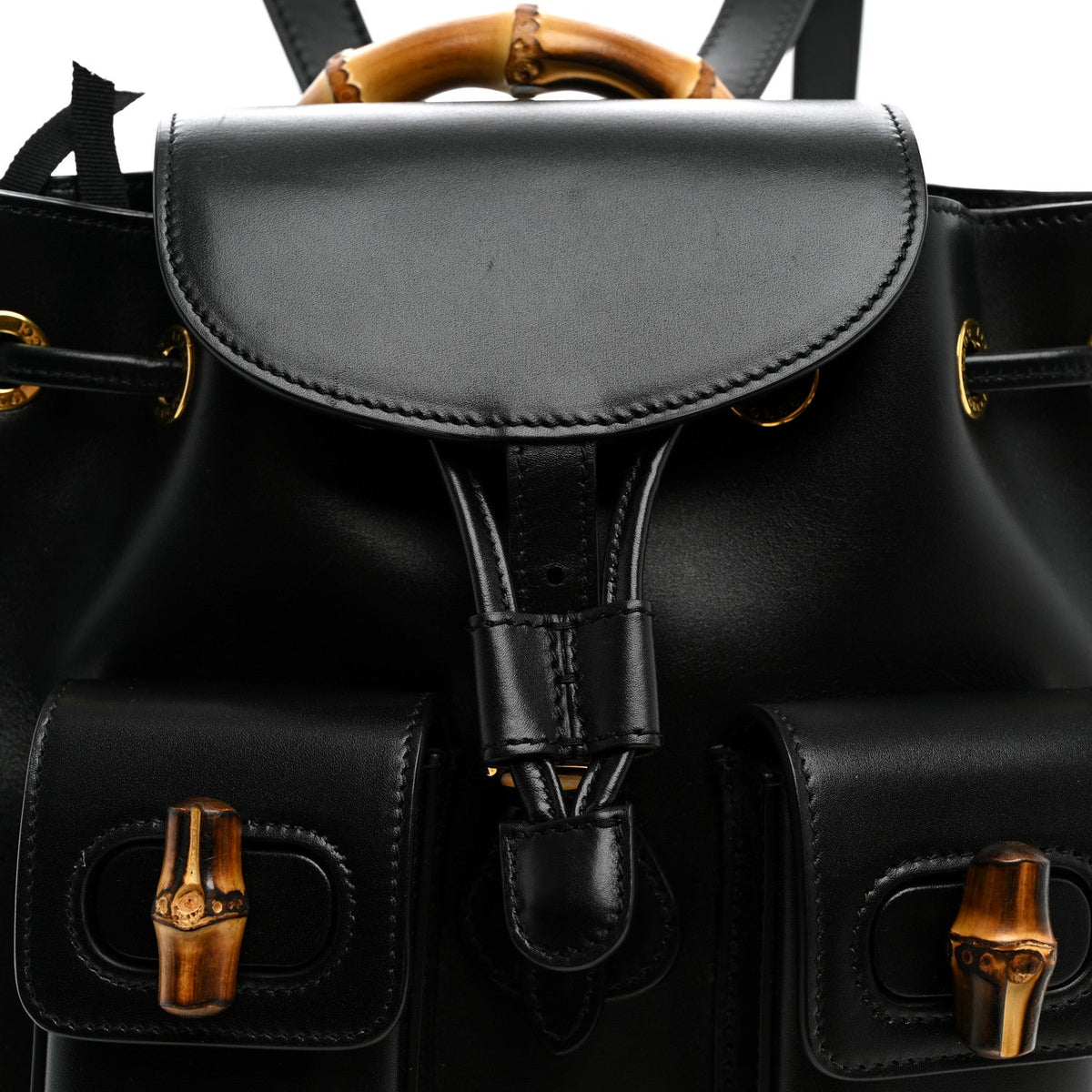 Calfskin Backpack - Black